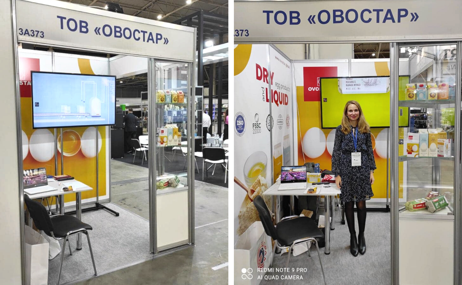 OVOSTAR stand as a participant of the FoReCH exhibition